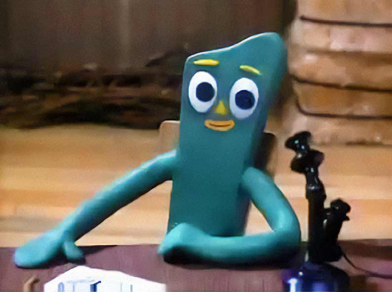 Gumby Claymation Character for A+C Studios blog - Who are the famous claymation characters?