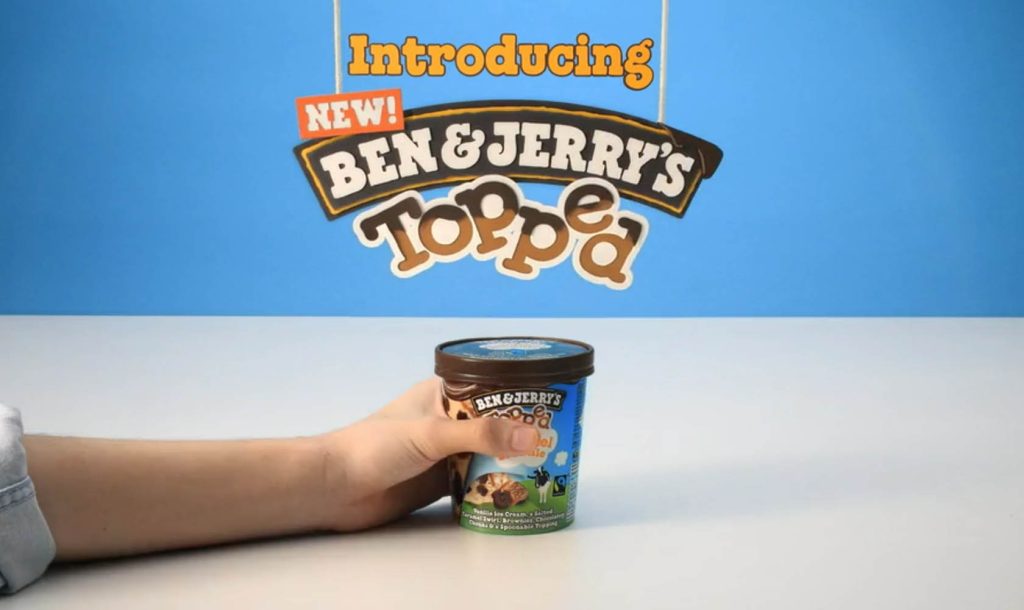 Ben & Jerry's Topped commercial
