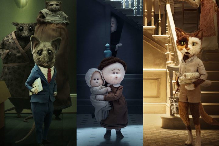 Animation Anthropomorphic characters in a whimsical setting.