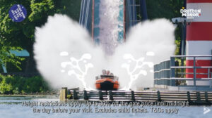 A water ride at Drayton Manor Resort, filmed by Ark Media Group for a social media video production campaign in the UK.